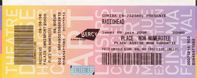 Scan place de concert : Radiohead l (Paris 12e)